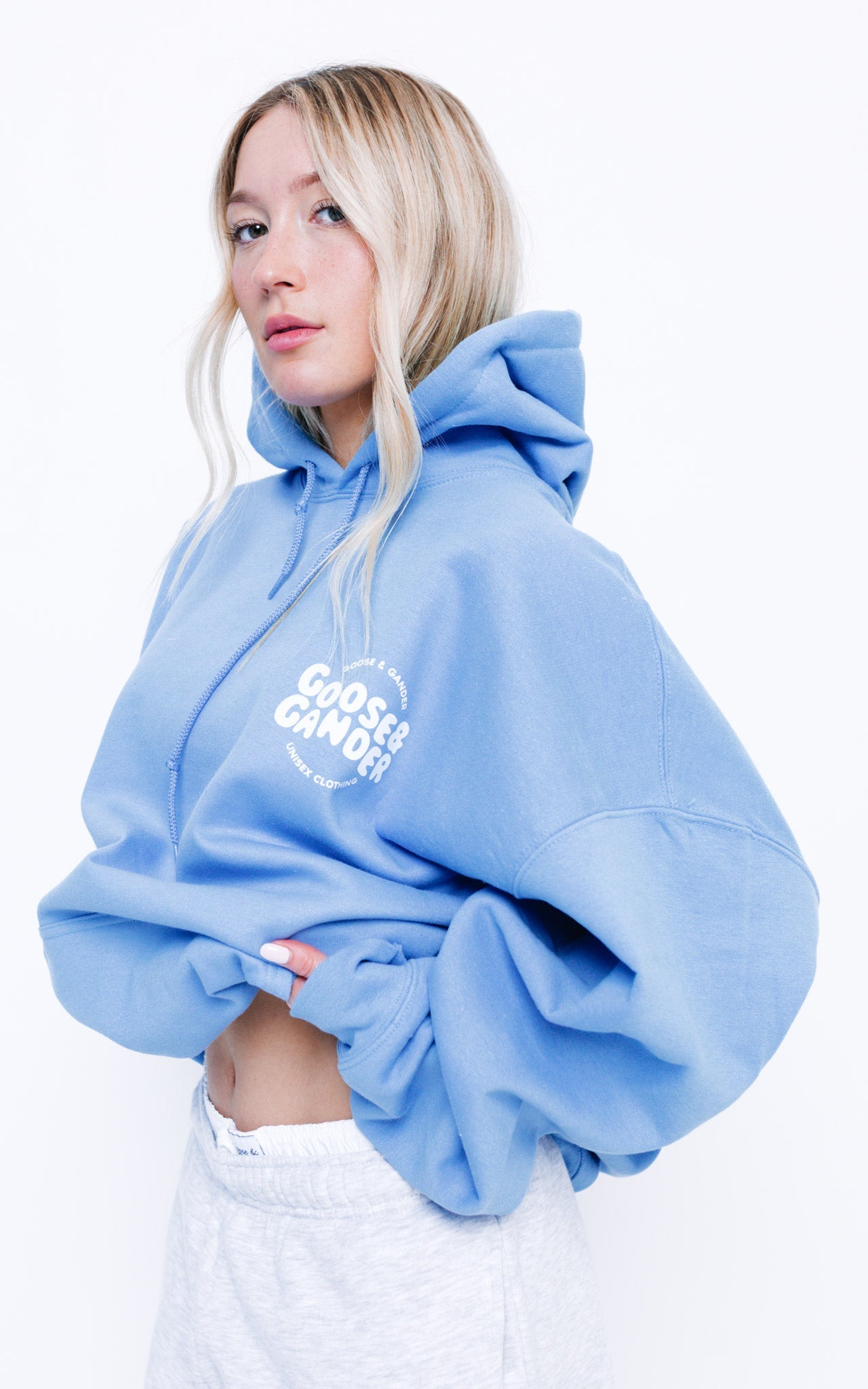 Unisex Azure Hoodie - Carolina Blue – Goose & Gander