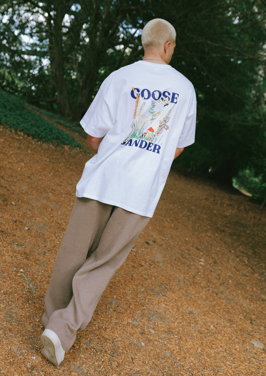 Unisex Woodland Goose Tee - White