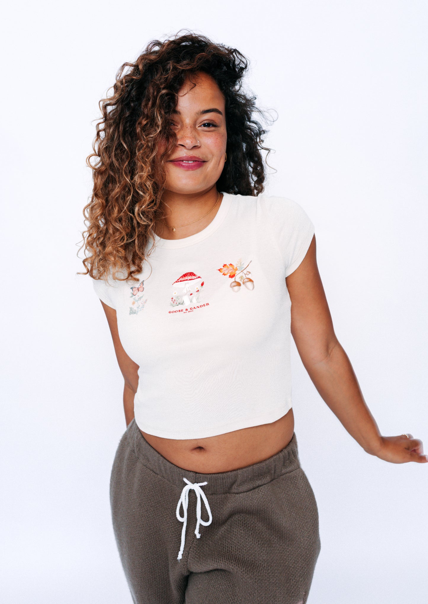 Unisex Woodland Baby Tee - Natural