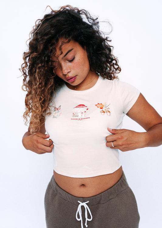 Unisex Woodland Baby Tee - Natural