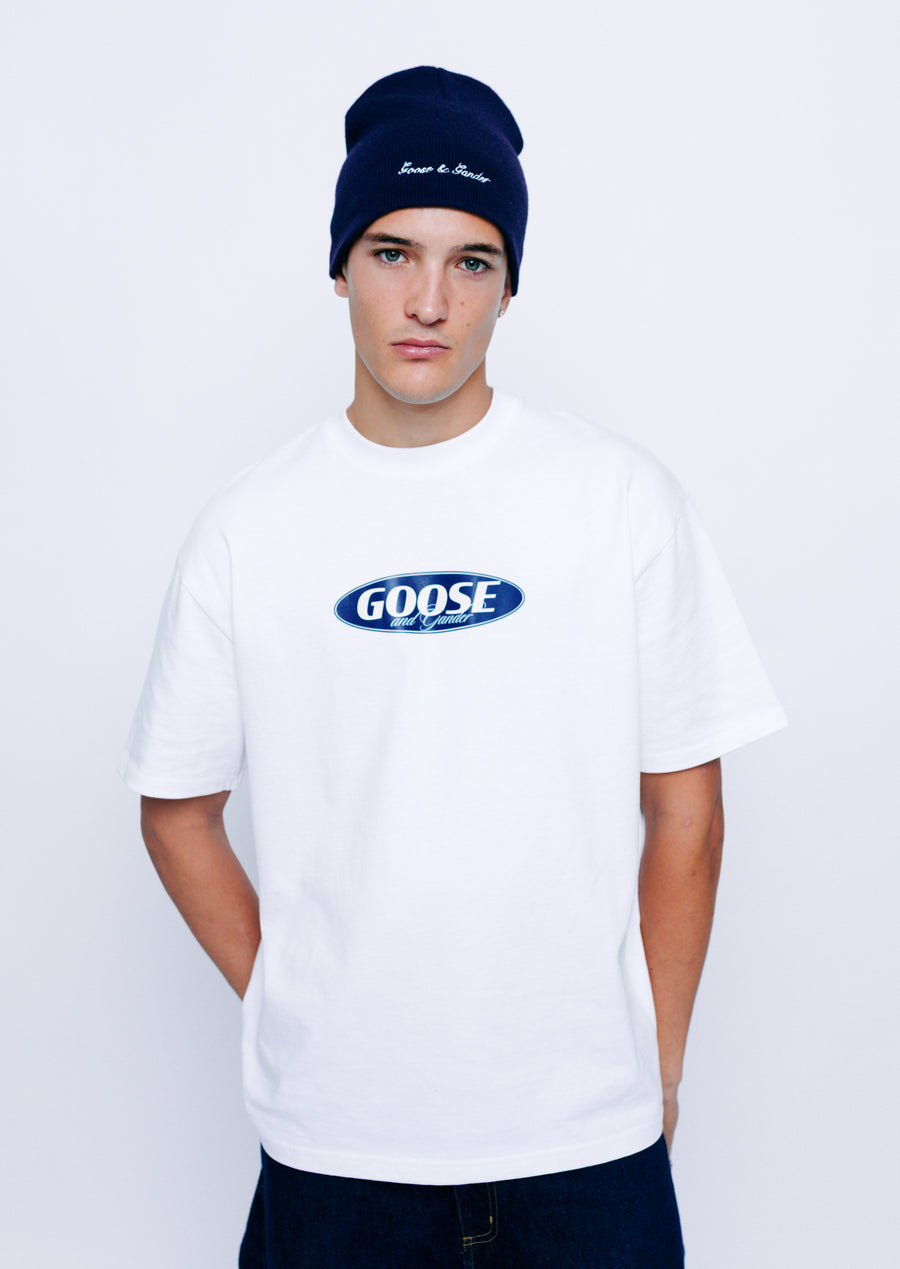 Script Beanie - Navy – Goose & Gander
