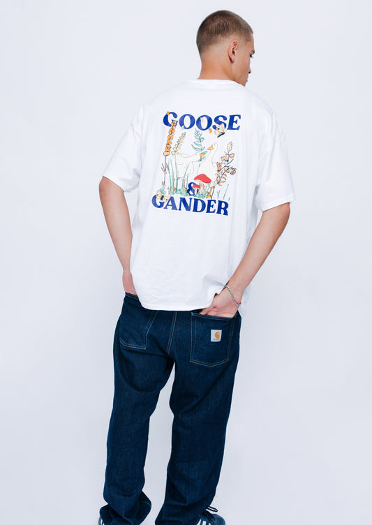 Unisex Woodland Goose Tee - White