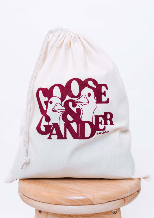 Goose Gambit Canvas Drawstring Bag