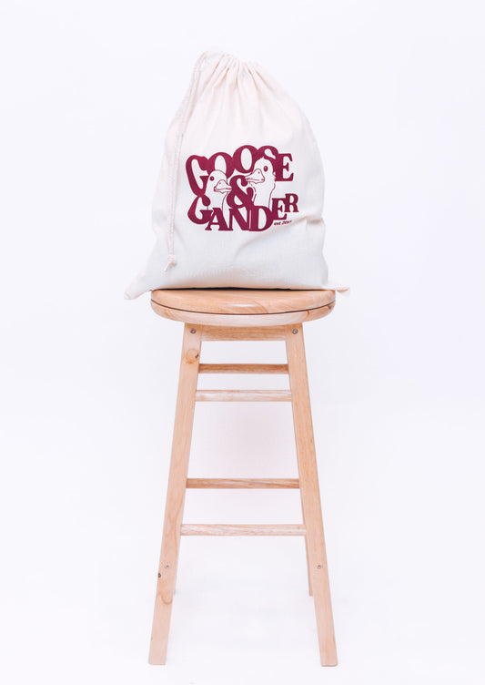 Goose Gambit Canvas Drawstring Bag