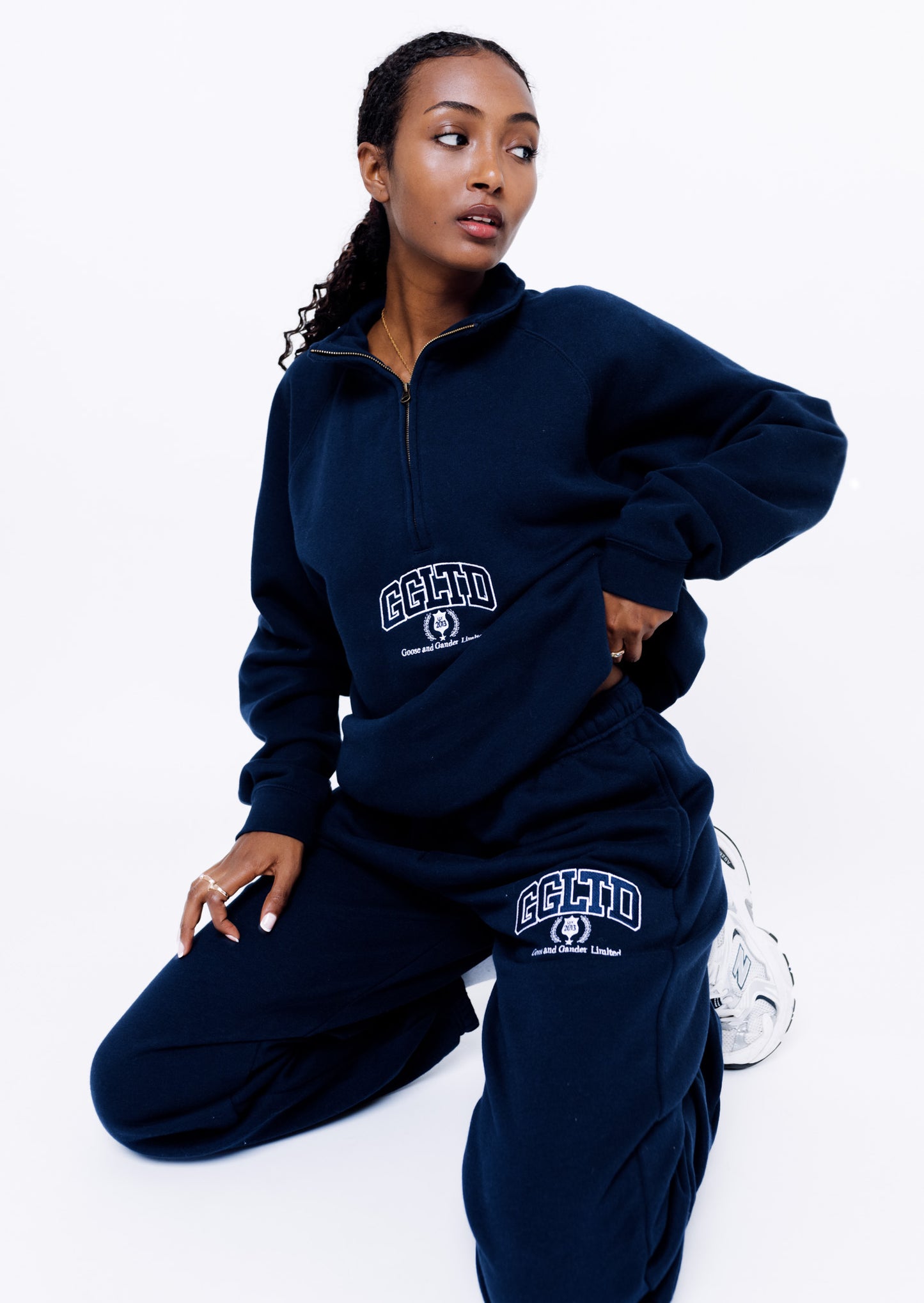 Unisex Varsity Joggers - Navy Blue