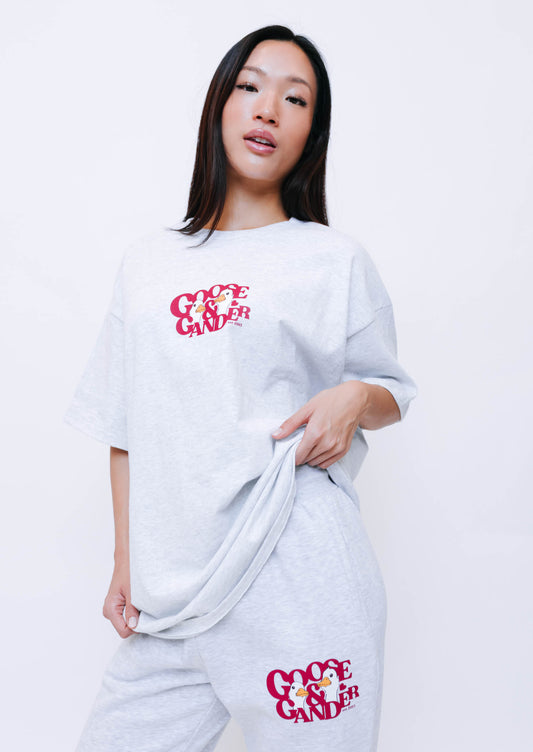 Unisex Heart Club Gambit Tee - Ash Grey