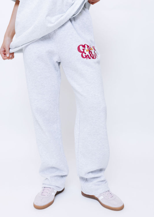 Unisex Heart Club Gambit Straight Leg Joggers - Ash Grey