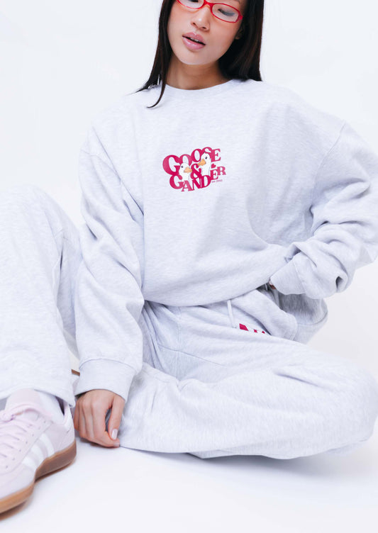 Unisex Heart Club Gambit Straight Leg Joggers - Ash Grey