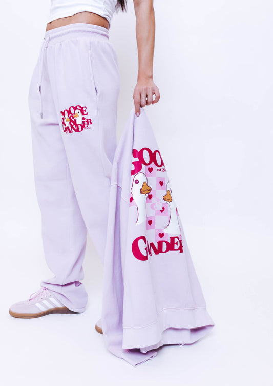 Unisex Heart Club Gambit Straight Leg Joggers - Baby Pink