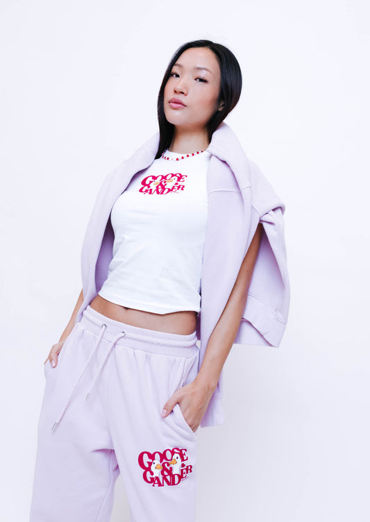 Unisex Heart Club Gambit Baby Tee - White