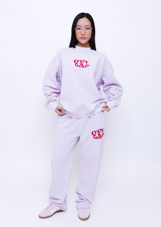 Unisex Heart Club Gambit Straight Leg Joggers - Baby Pink