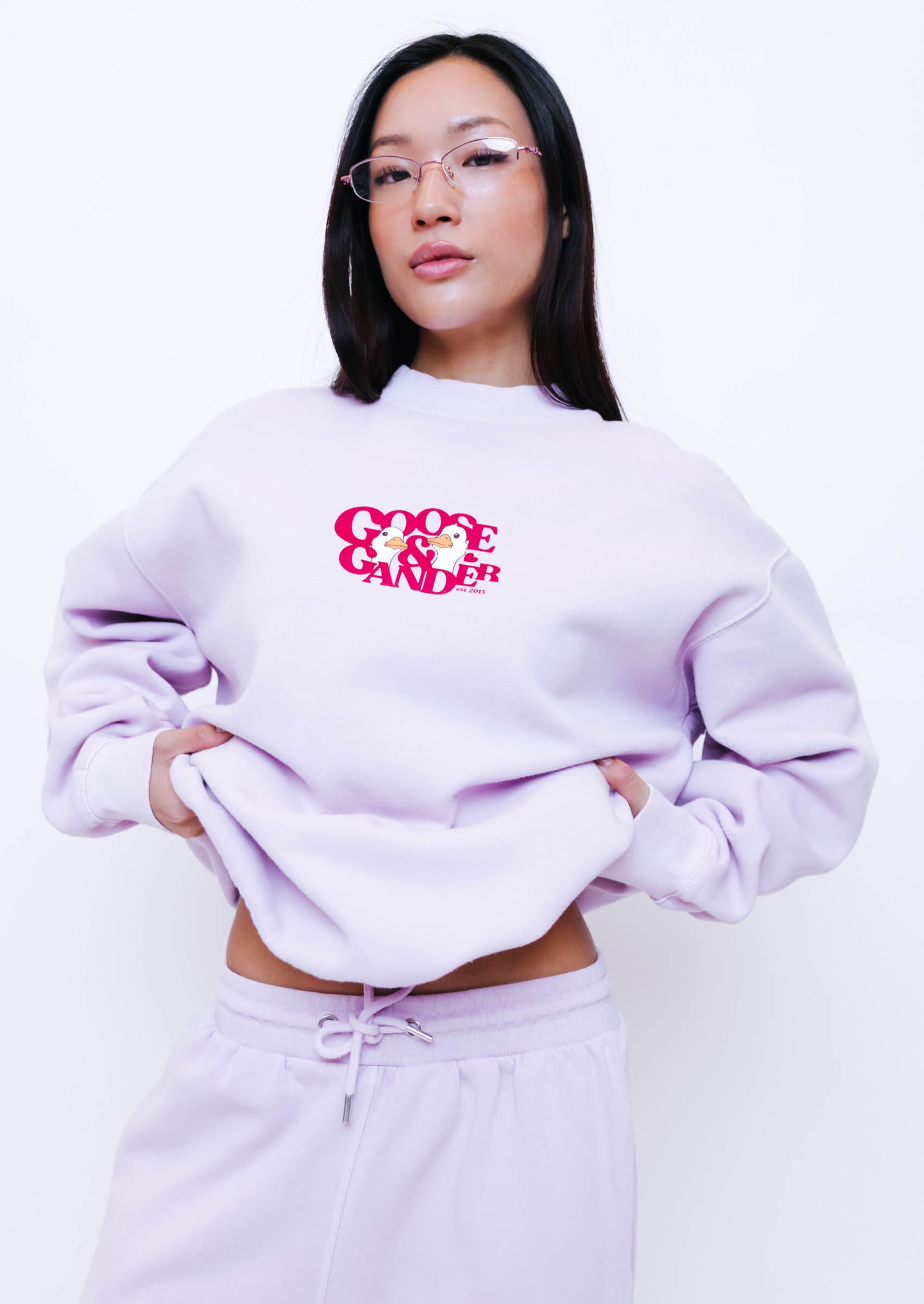 Unisex Heart Club Gambit Sweatshirt - Baby Pink