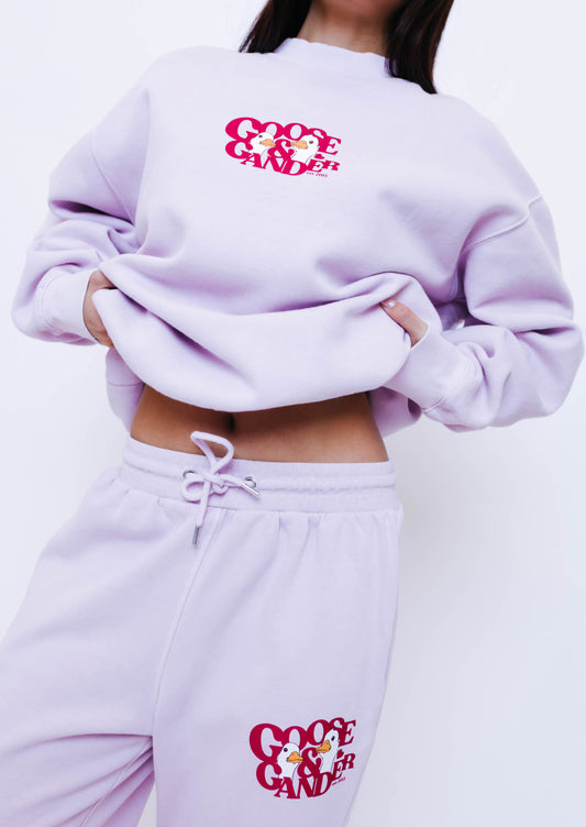 Unisex Heart Club Gambit Straight Leg Joggers - Baby Pink