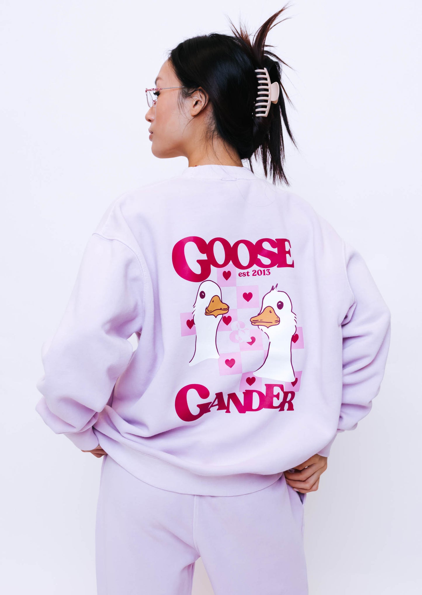 Unisex Heart Club Gambit Sweatshirt - Baby Pink
