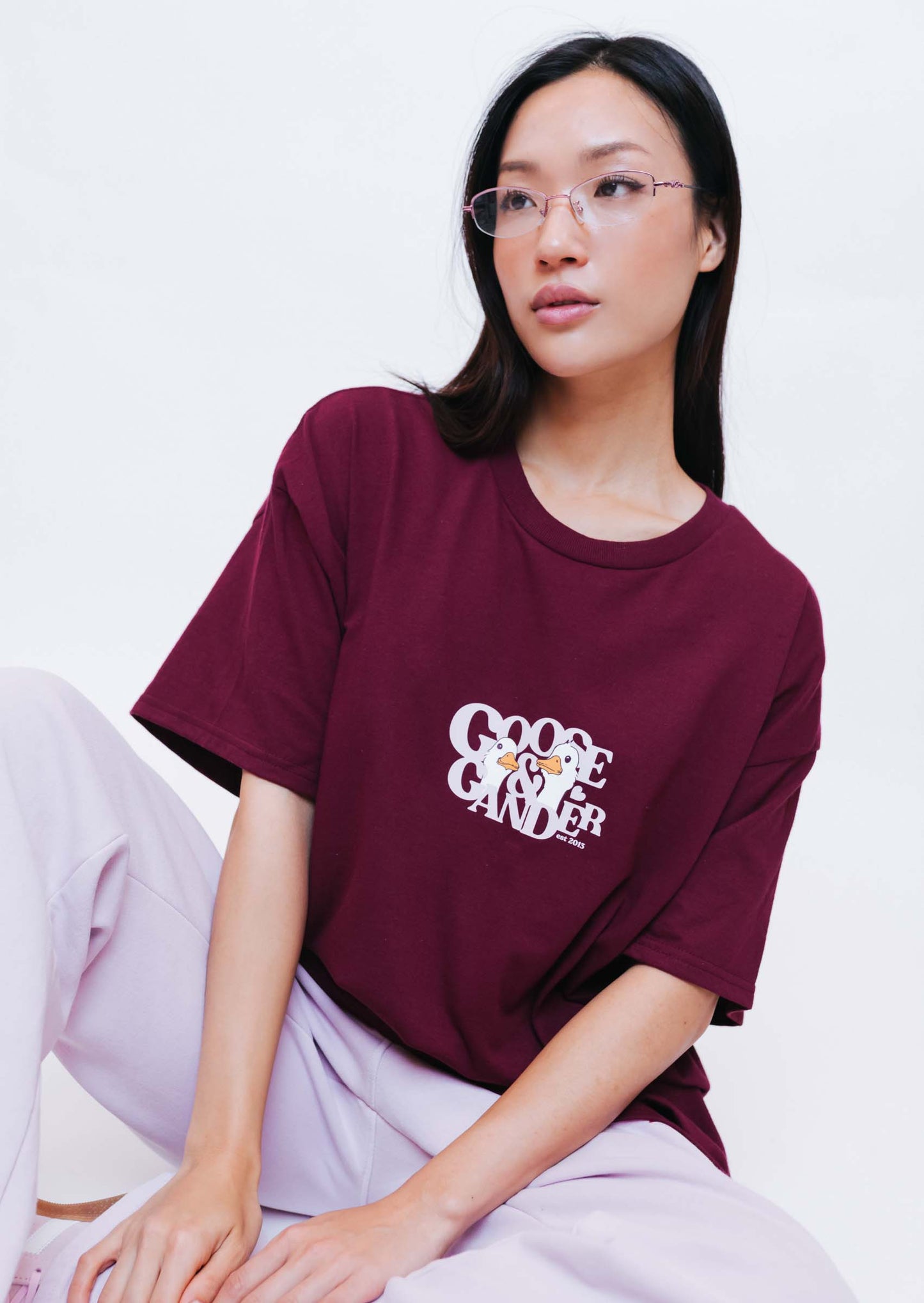 Unisex Heart Club Gambit Tee - Burgundy