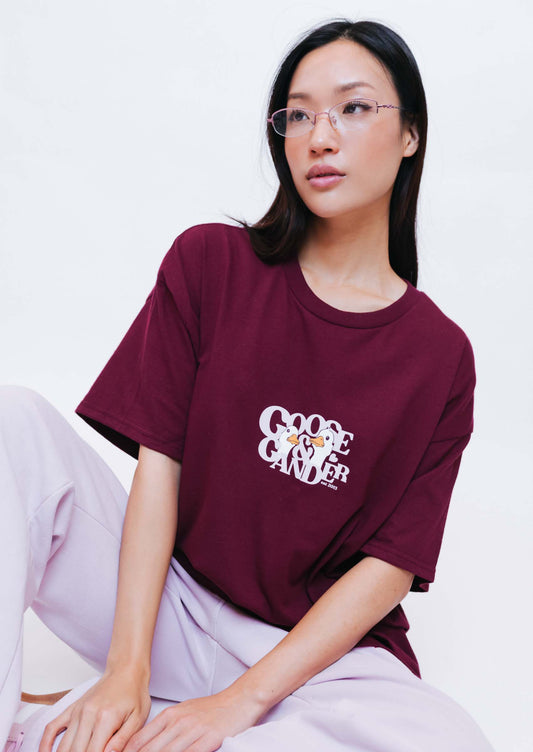 Unisex Heart Club Gambit Tee - Burgundy