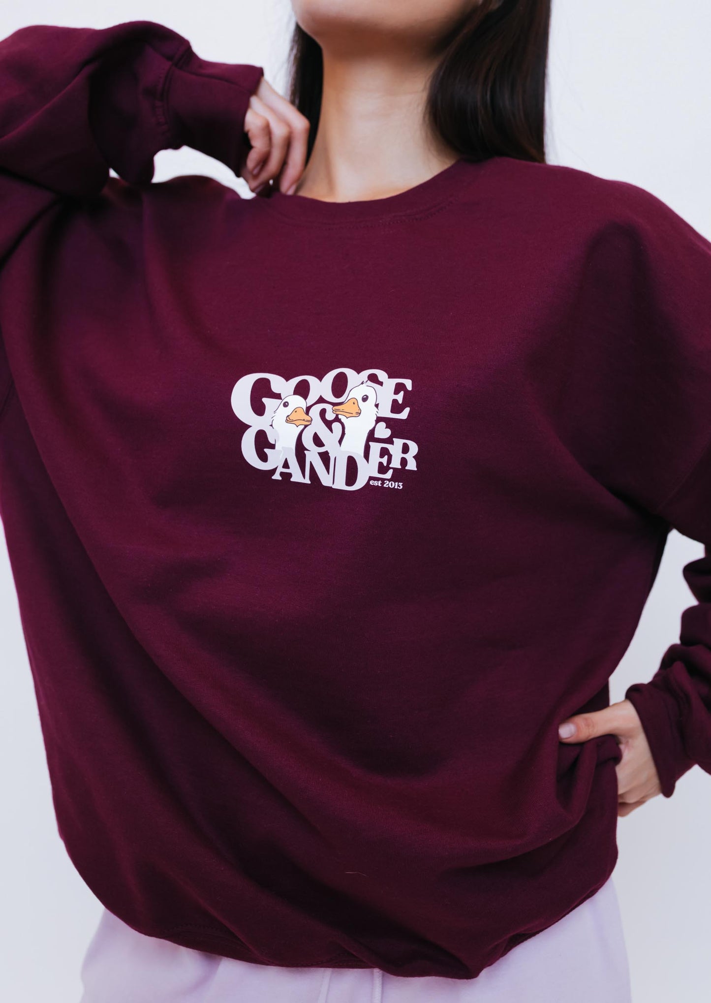 Unisex Heart Club Gambit Sweatshirt - Burgundy