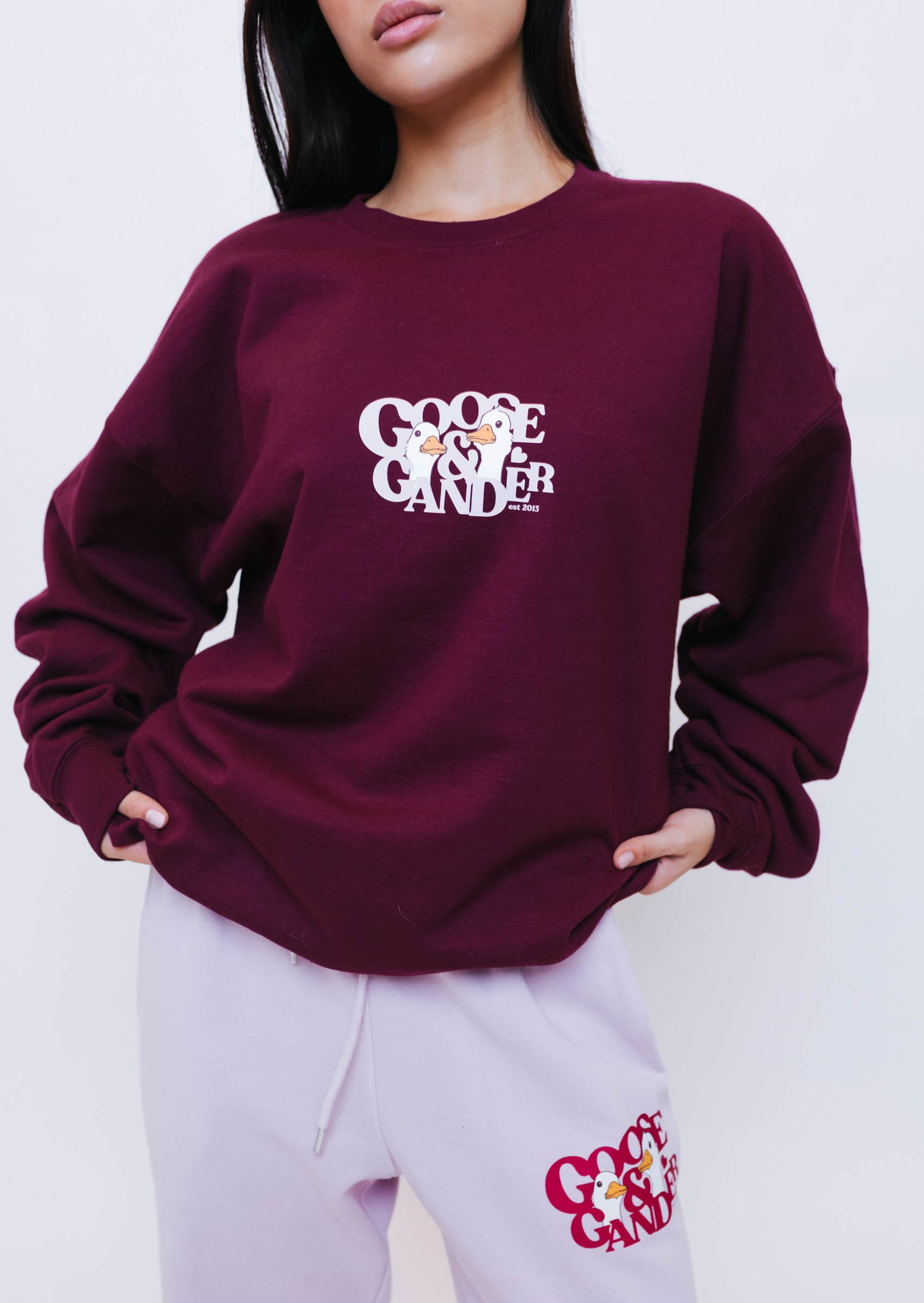 Unisex Heart Club Gambit Sweatshirt - Burgundy