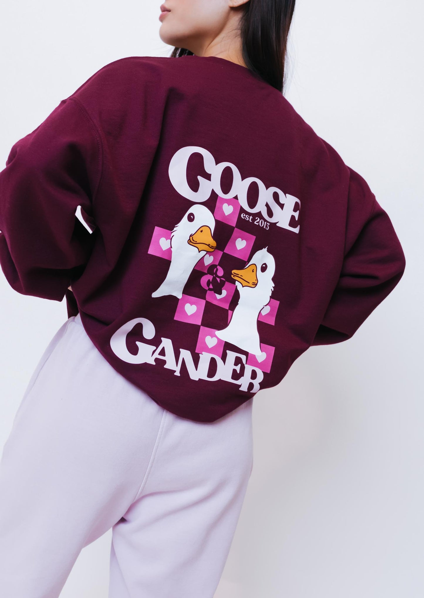 Unisex Heart Club Gambit Sweatshirt - Burgundy