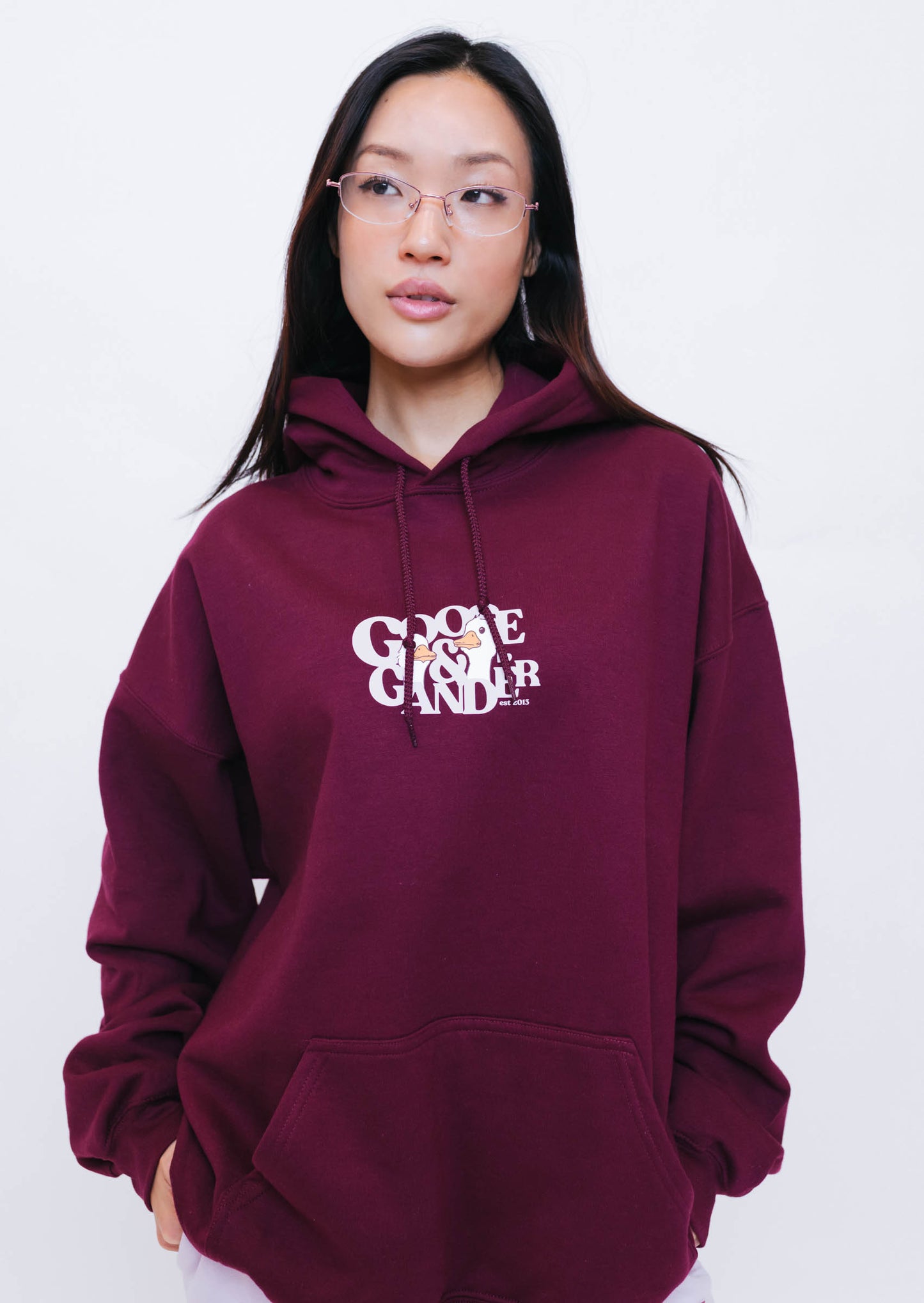 Unisex Heart Club Gambit Hoodie - Burgundy