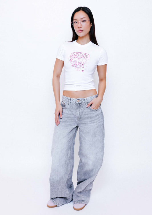 Unisex Cupid Baby Tee - White