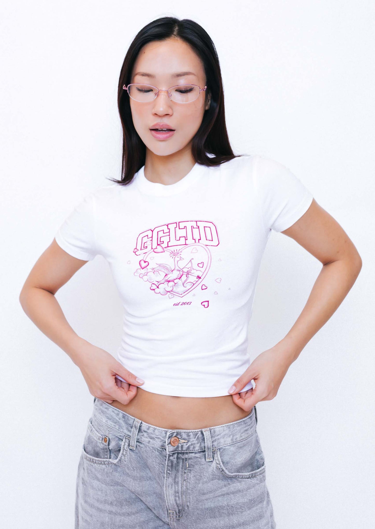 Unisex Cupid Baby Tee - White
