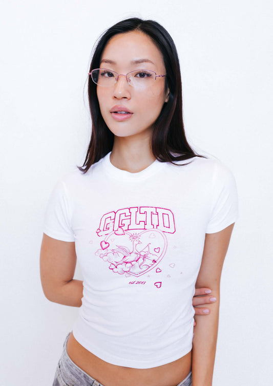 Unisex Cupid Baby Tee - White