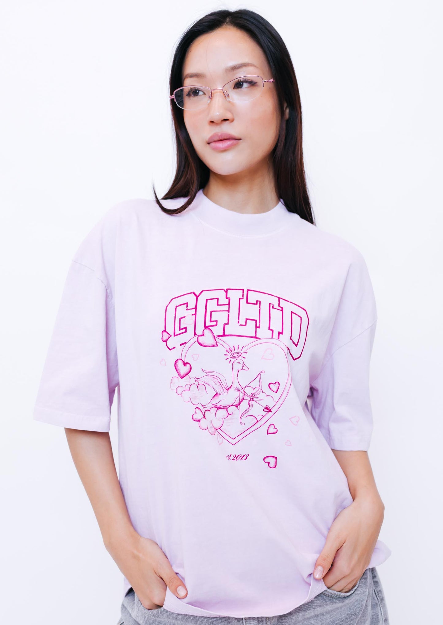 Unisex Cupid Tee - Baby Pink