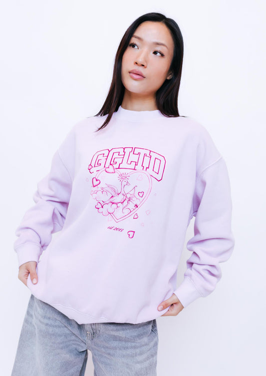 Unisex Cupid Sweatshirt - Baby Pink