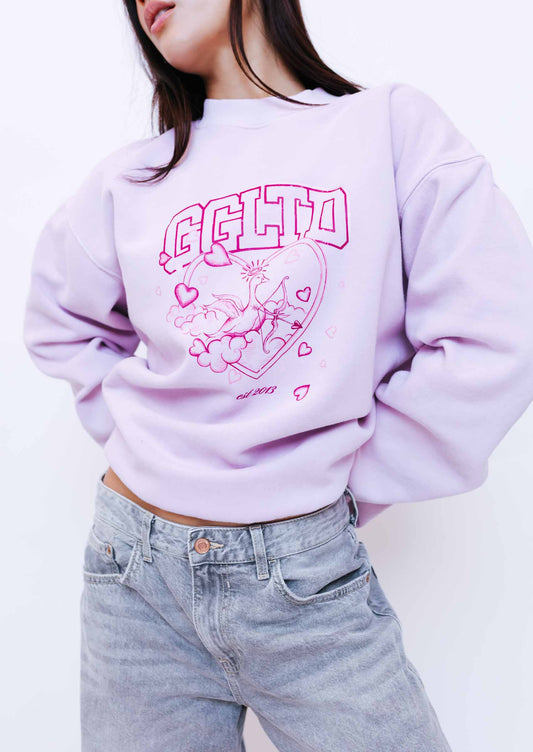 Unisex Cupid Sweatshirt - Baby Pink