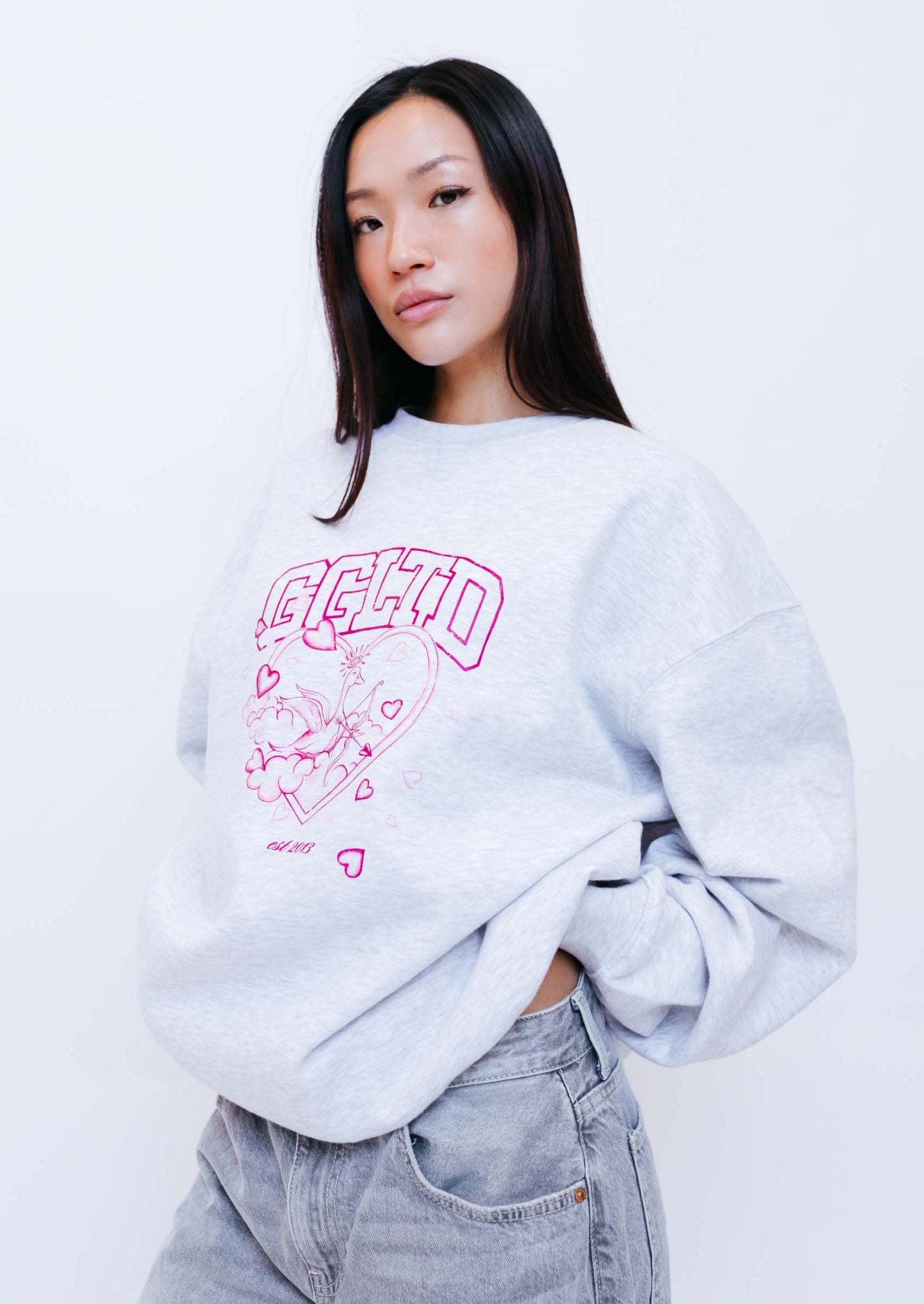 Unisex Cupid Sweatshirt - Ash Grey