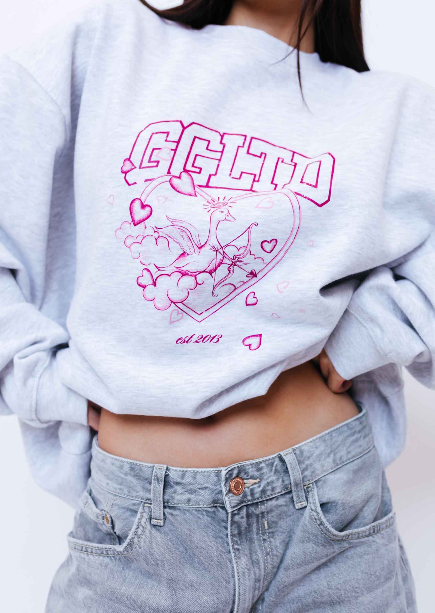 Unisex Cupid Sweatshirt - Ash Grey