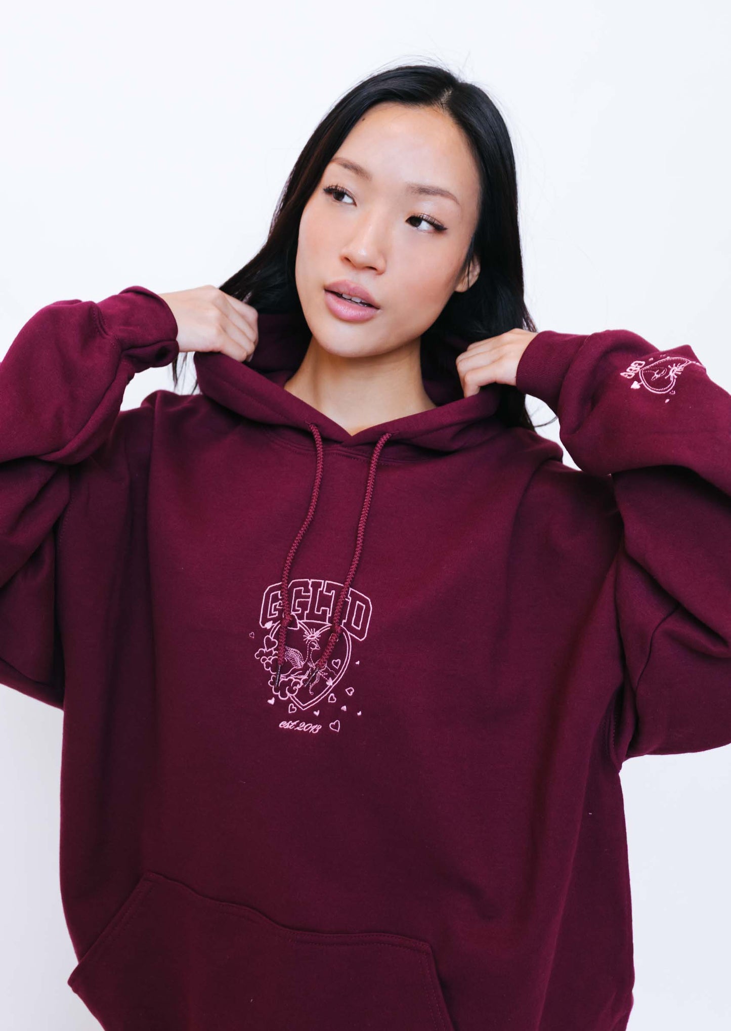 Unisex Cupid Hoodie - Burgundy