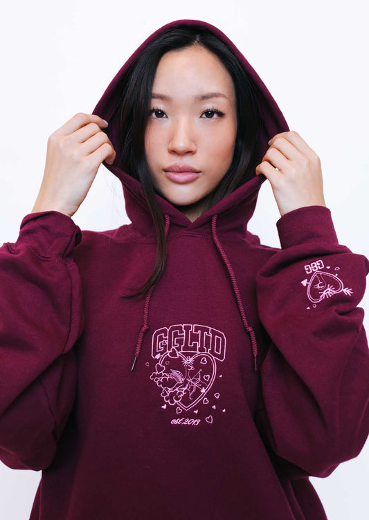 Unisex Cupid Hoodie - Burgundy