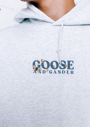 Unisex Ash Grey Woodland Goose Hoodie