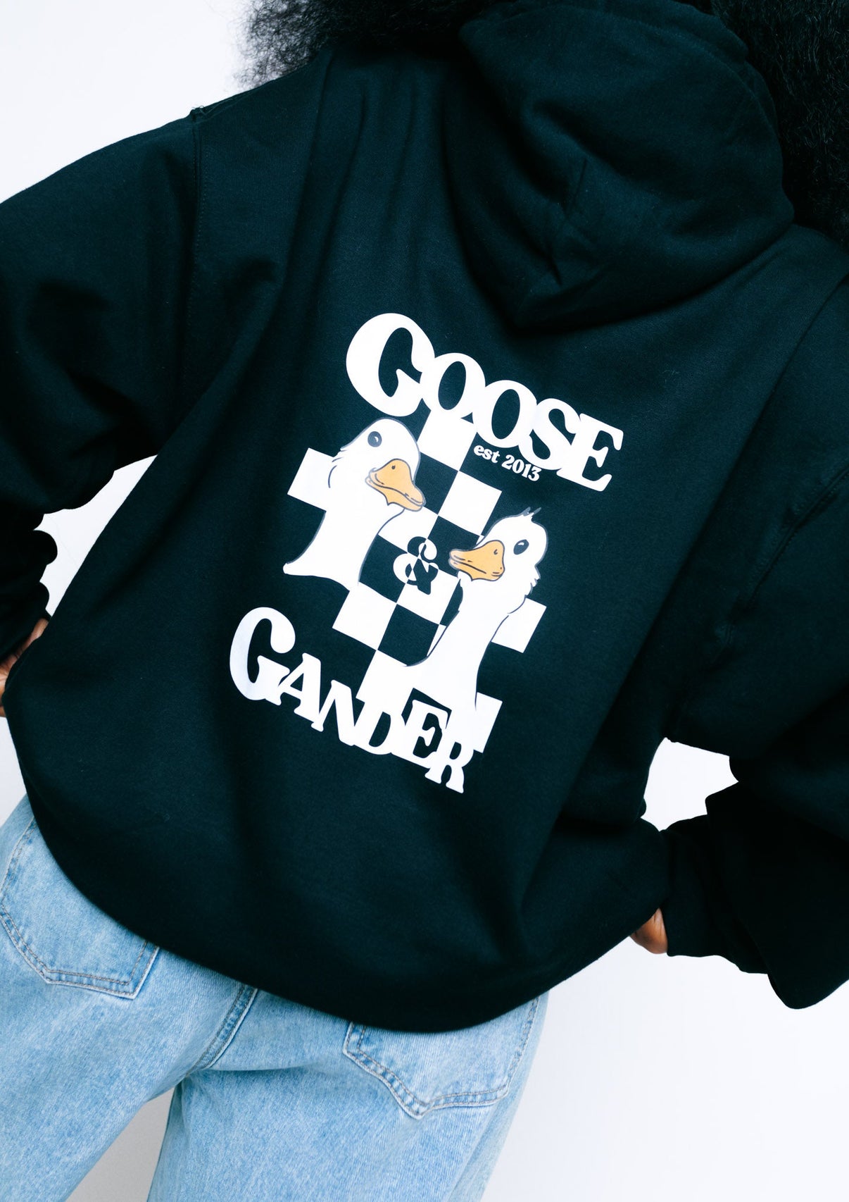 Unisex Goose Gambit Printed Hoodie - Black – Goose & Gander