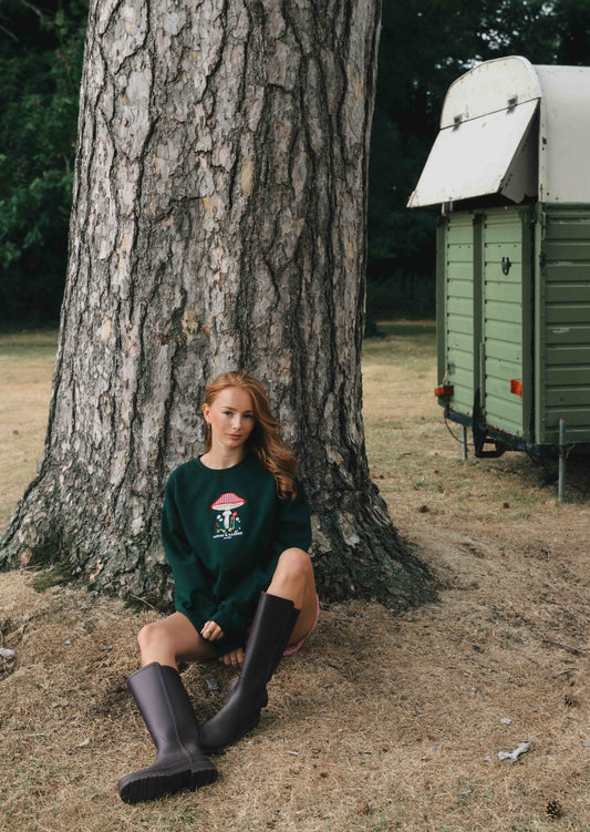 Toadstool Sweatshirt - Forest Green