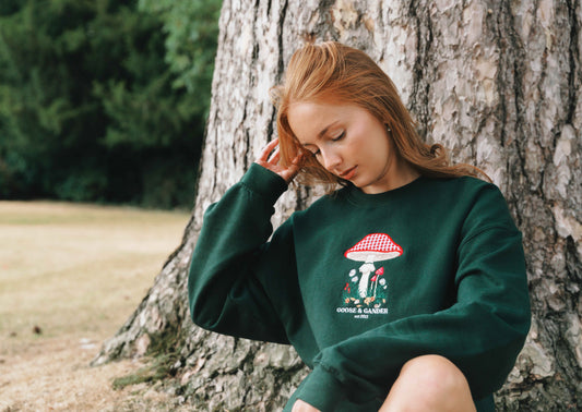Toadstool Sweatshirt - Forest Green