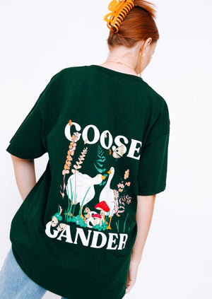 Unisex Forest Green Woodland Goose Tee