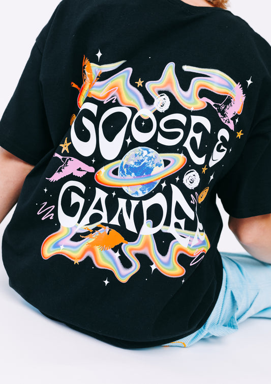 Unisex Galactic Goose Tee - Black