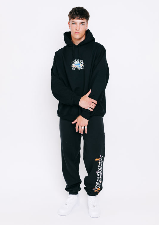 Unisex Galactic Goose Hoodie - Black