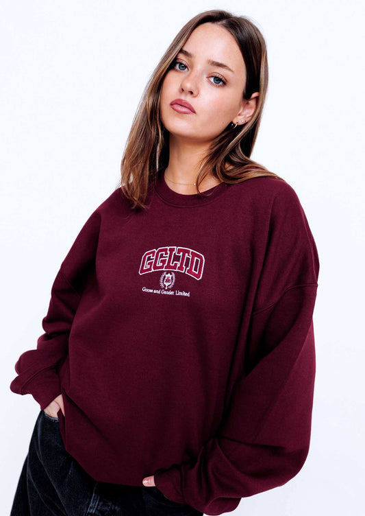 Varsity Sweatshirt - Burgundy