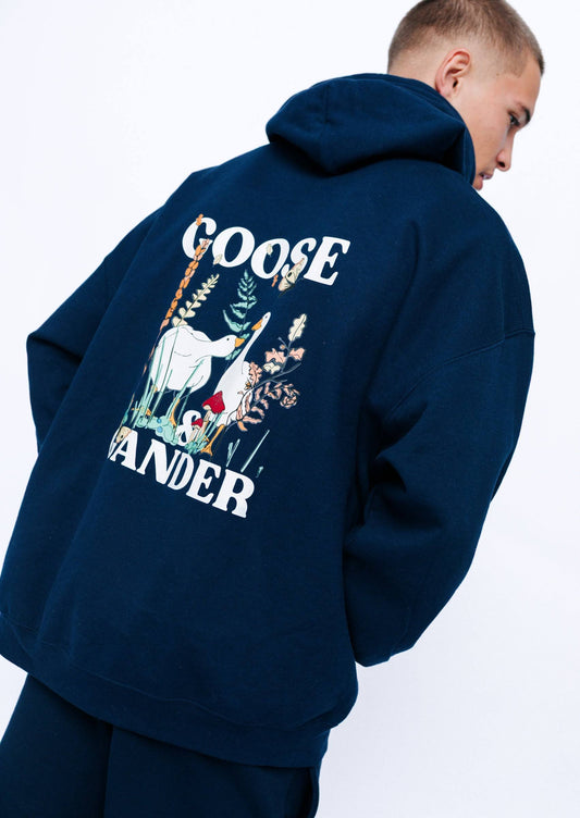 Woodland Goose Hoodie - Navy