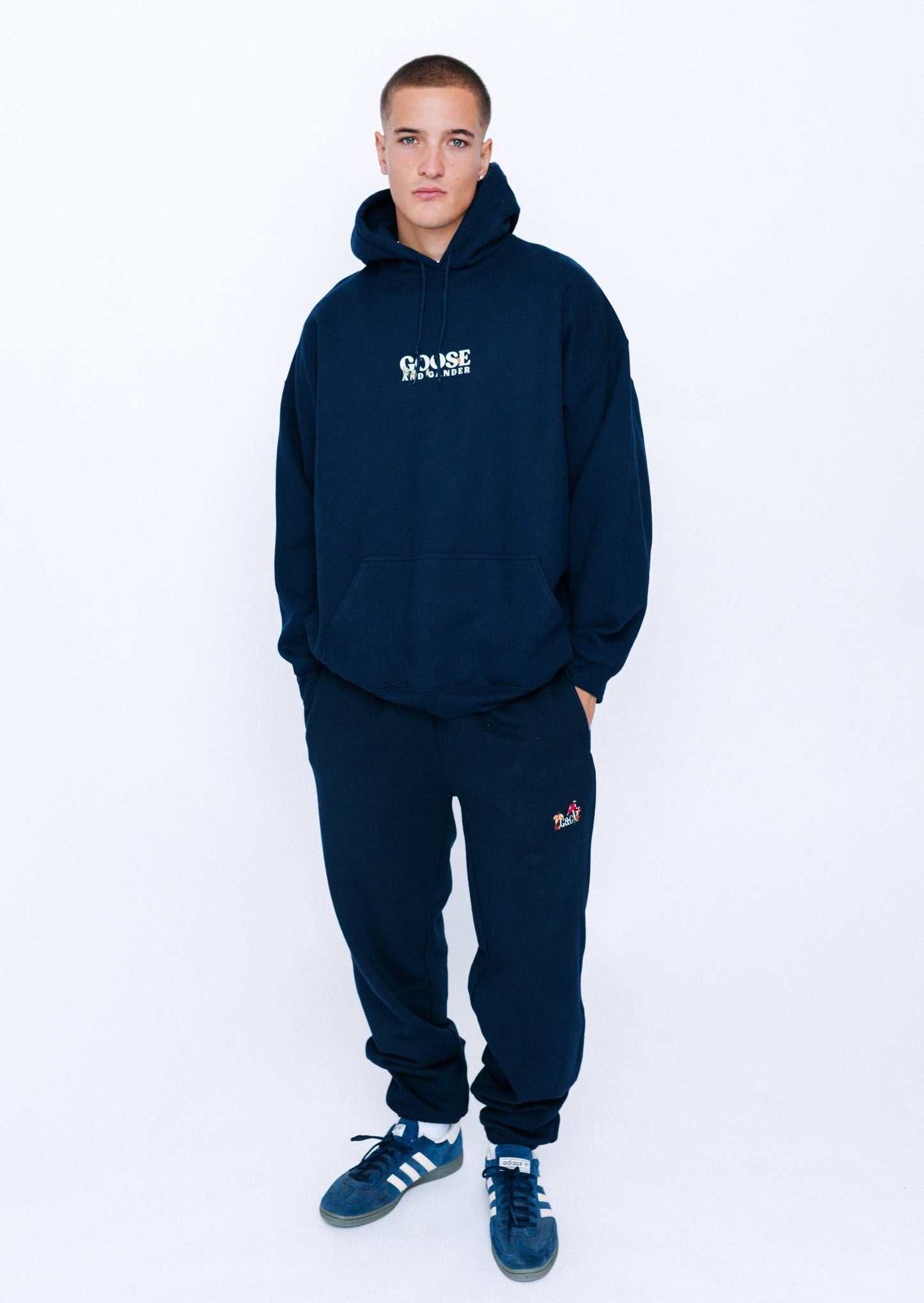 Woodland Goose Hoodie - Navy