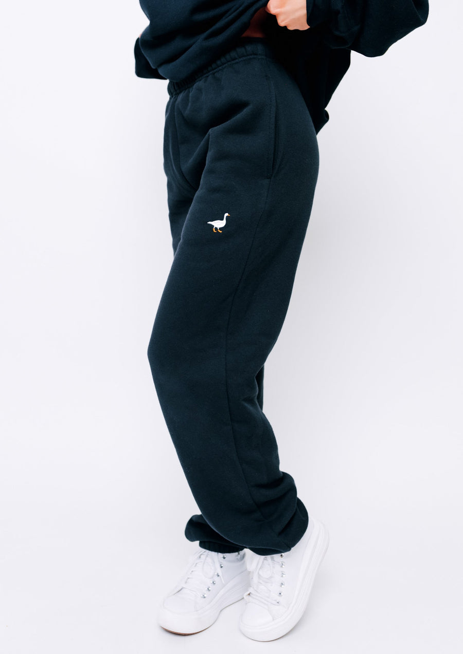 Unisex Black Goose Classic Tracksuit Bottoms – Goose Gander