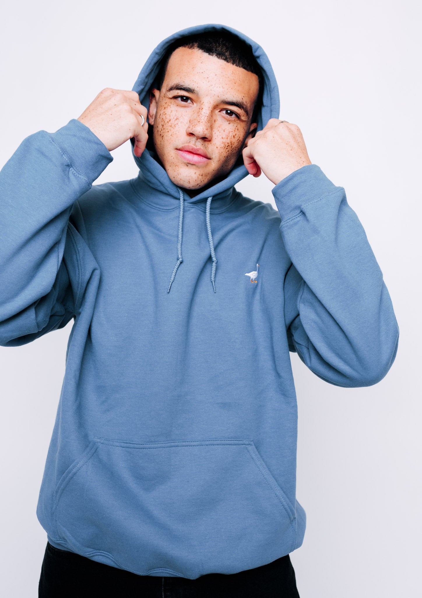 Indigo champion hoodie best sale